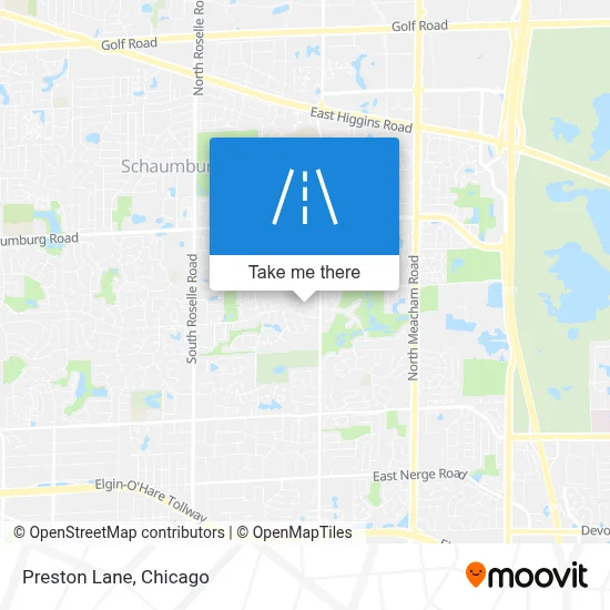 Preston Lane map