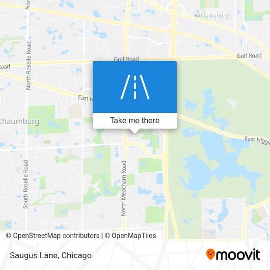 Saugus Lane map
