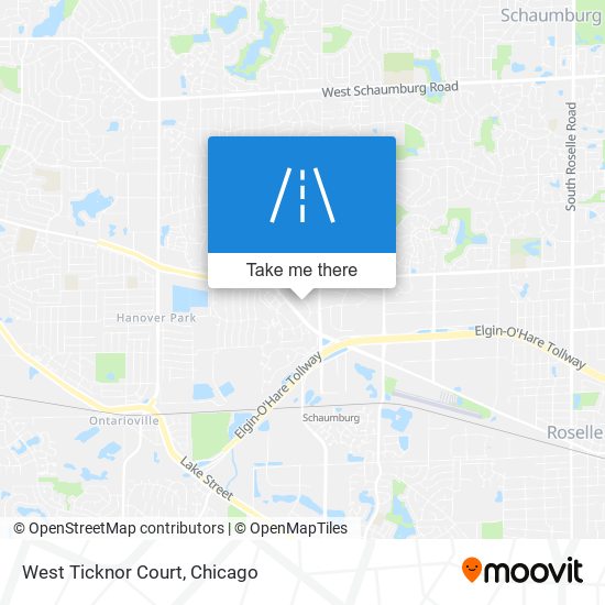 West Ticknor Court map