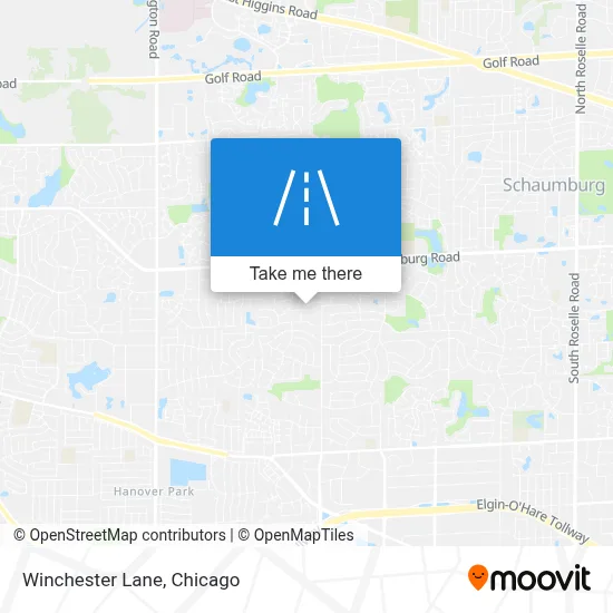 Winchester Lane map