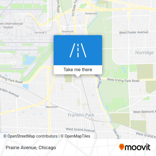Mapa de Prairie Avenue
