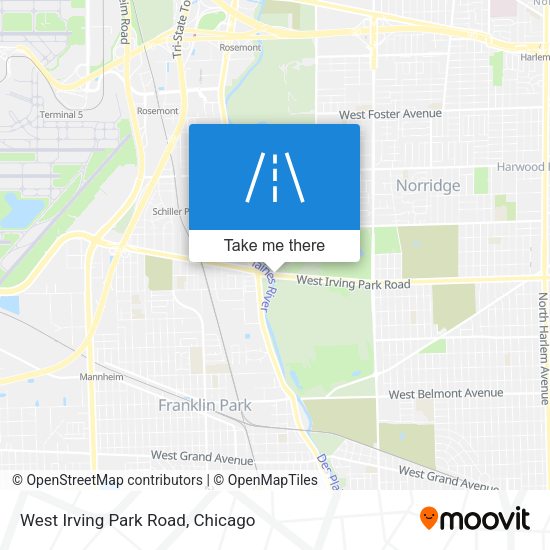 West Irving Park Road map