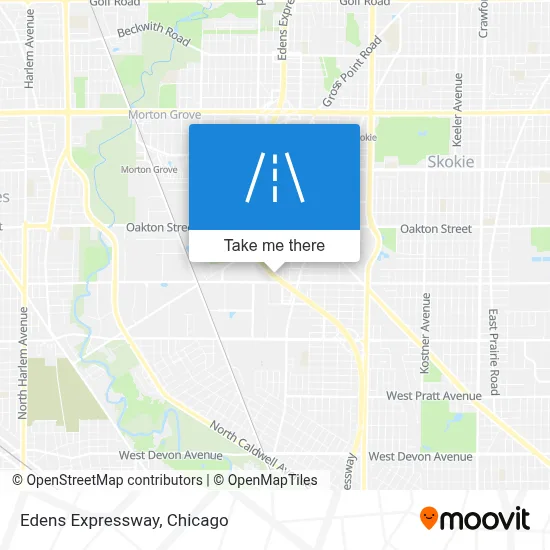 Edens Expressway map