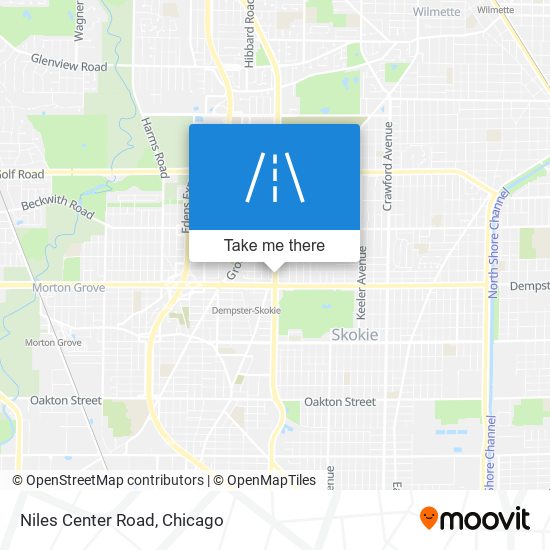 Niles Center Road map