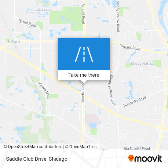 Saddle Club Drive map