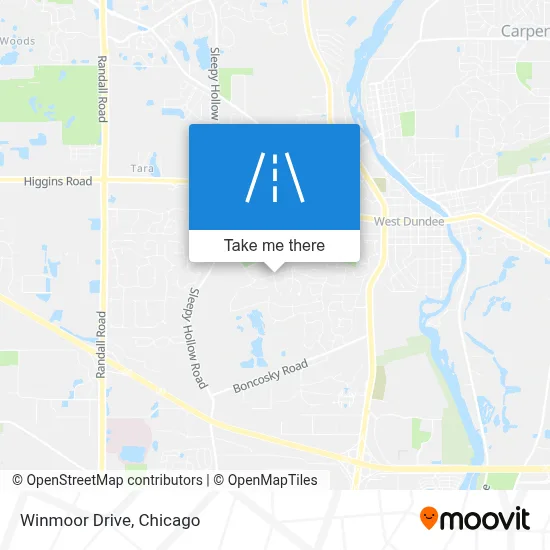 Winmoor Drive map