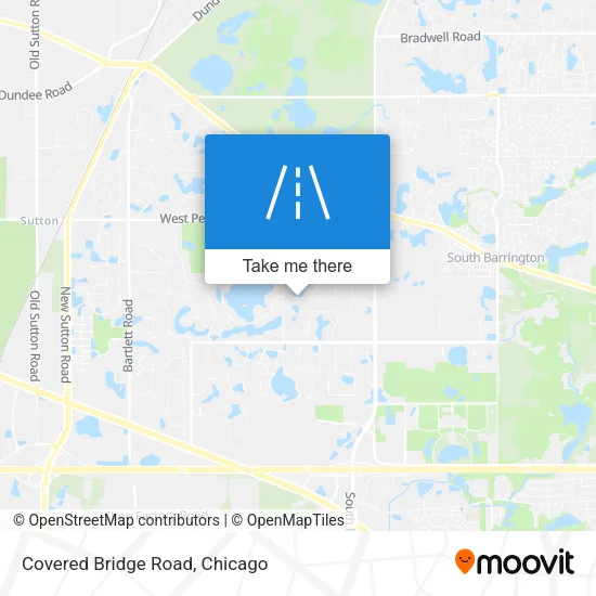 Covered Bridge Road map