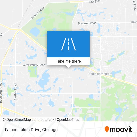 Falcon Lakes Drive map