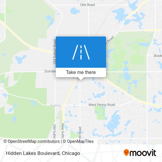 Hidden Lakes Boulevard map