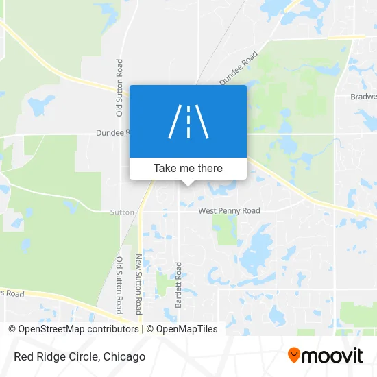 Red Ridge Circle map