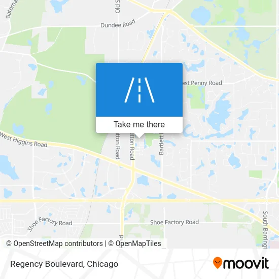 Regency Boulevard map