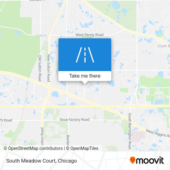 Mapa de South Meadow Court