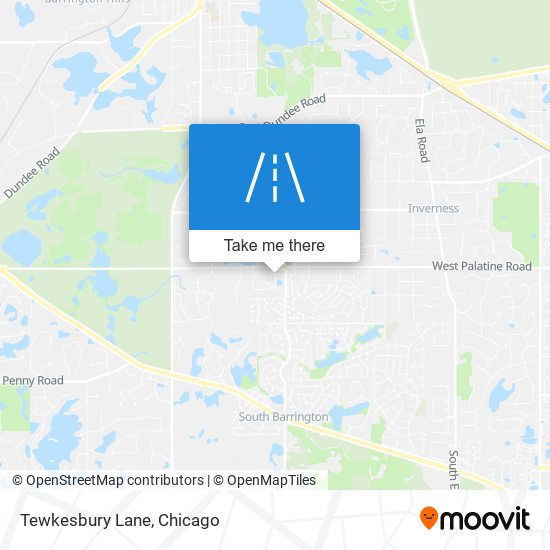 Mapa de Tewkesbury Lane