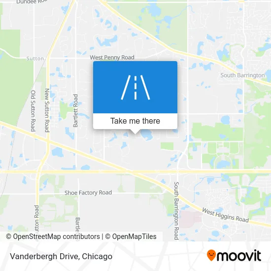 Vanderbergh Drive map