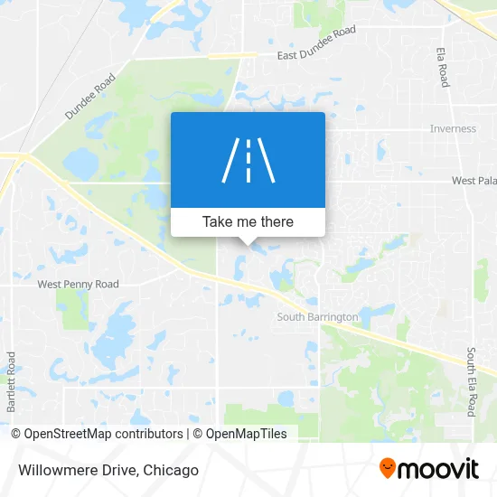 Willowmere Drive map