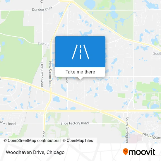 Woodhaven Drive map
