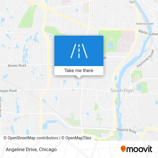 Angeline Drive map