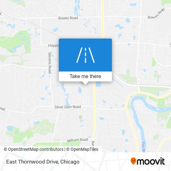 East Thornwood Drive map