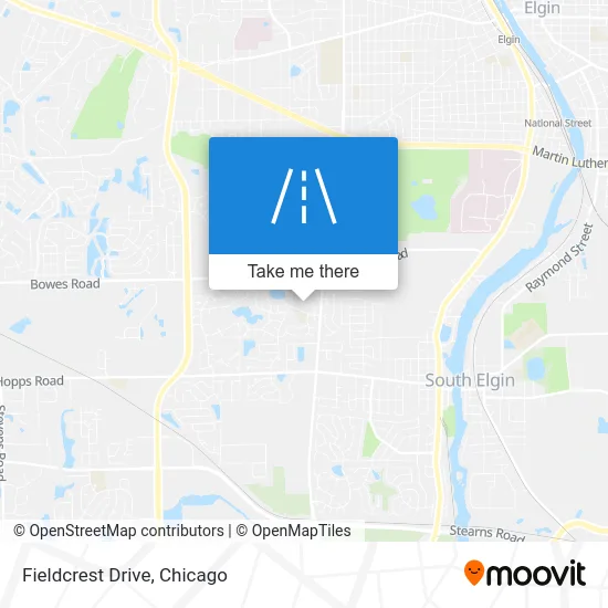 Fieldcrest Drive map