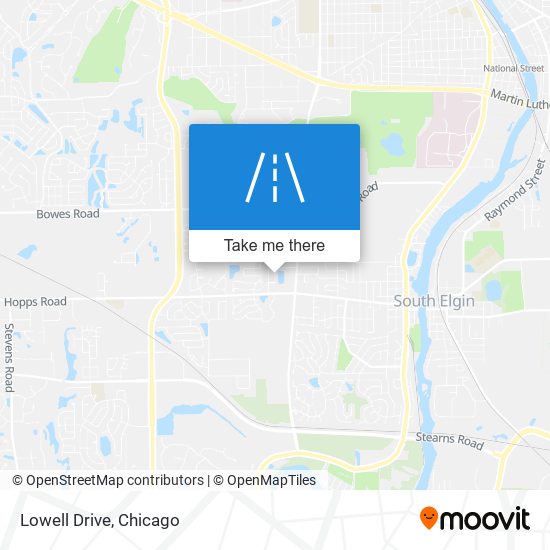 Lowell Drive map