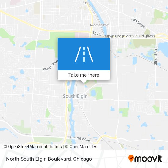 North South Elgin Boulevard map