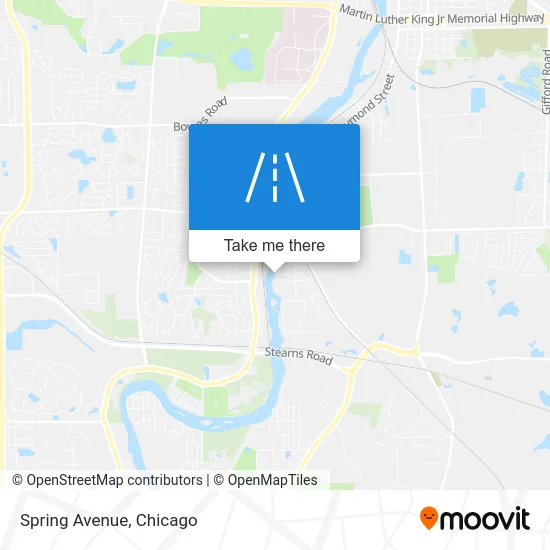 Spring Avenue map