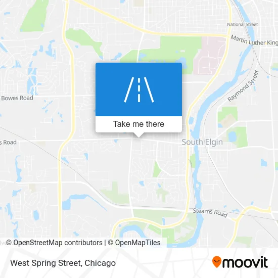 West Spring Street map