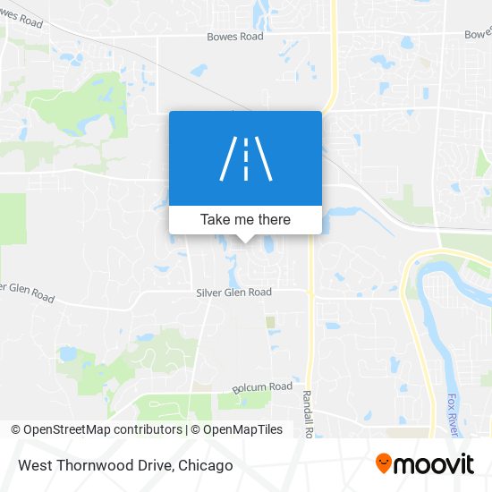 West Thornwood Drive map