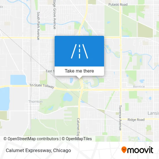 Calumet Expressway map