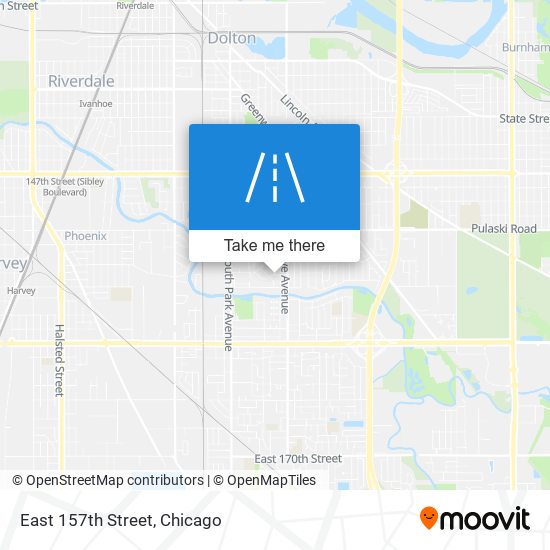 East 157th Street map