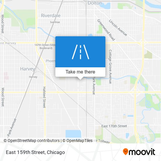 East 159th Street map