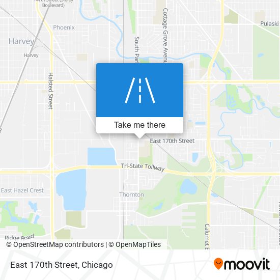 East 170th Street map