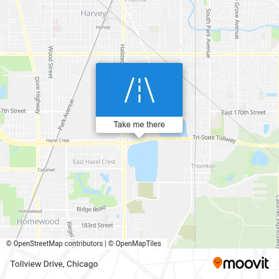 Tollview Drive map