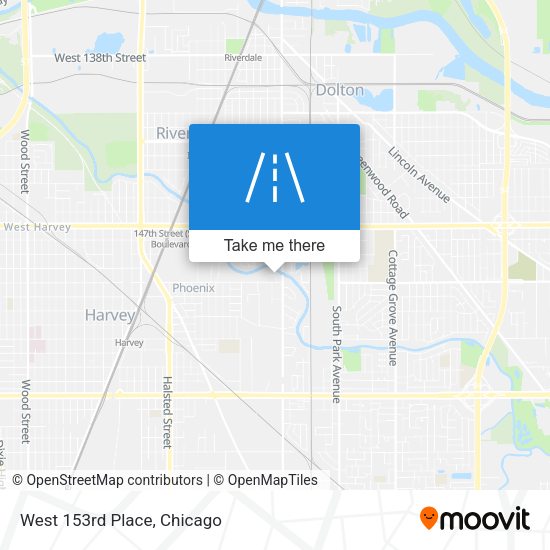 Mapa de West 153rd Place