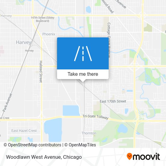Mapa de Woodlawn West Avenue