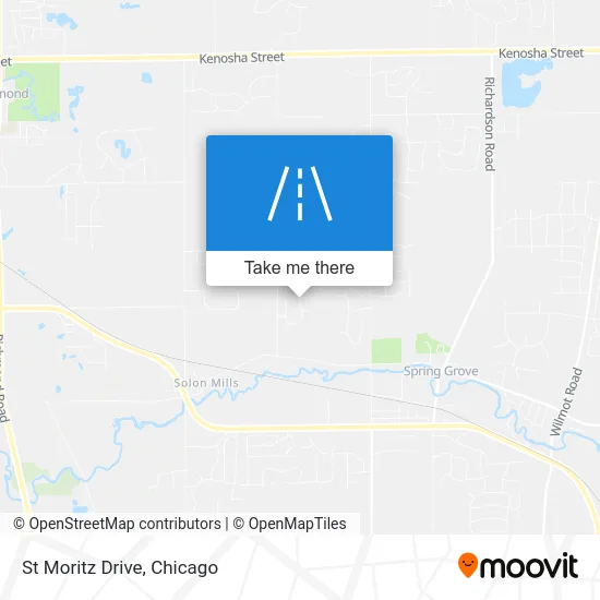 St Moritz Drive map