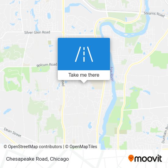 Mapa de Chesapeake Road