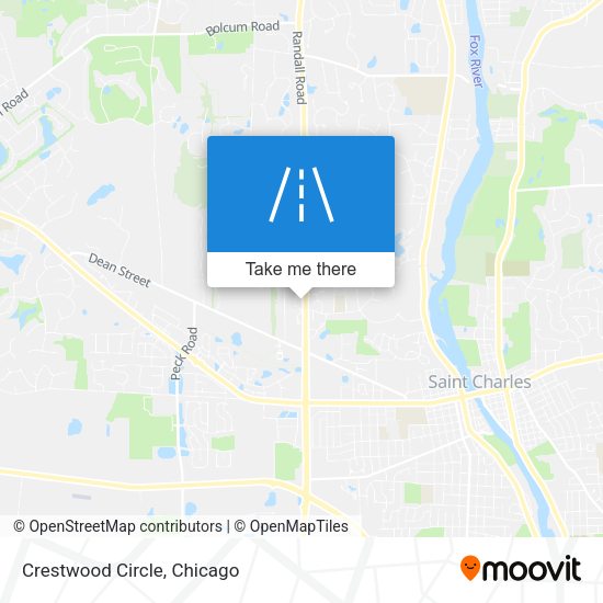 Mapa de Crestwood Circle