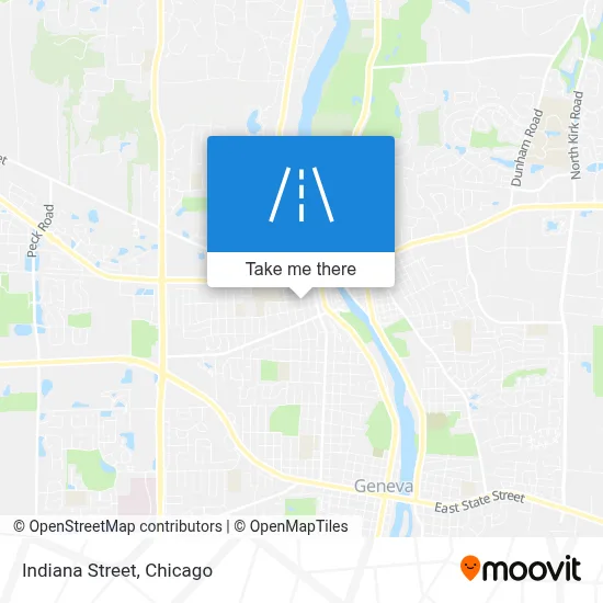 Indiana Street map