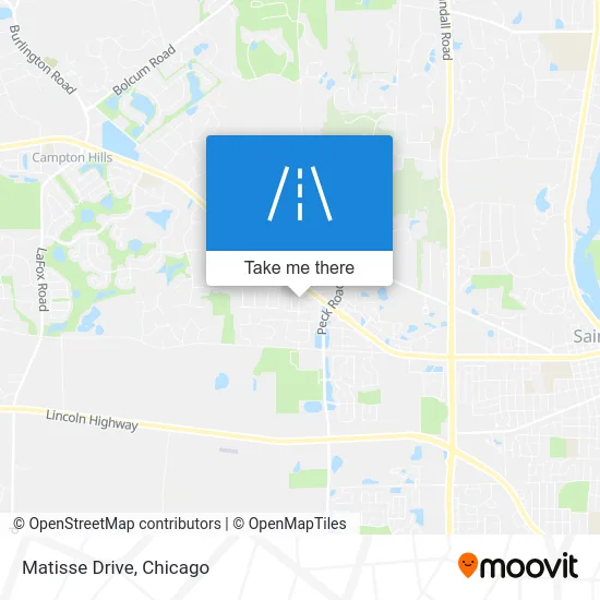 Matisse Drive map