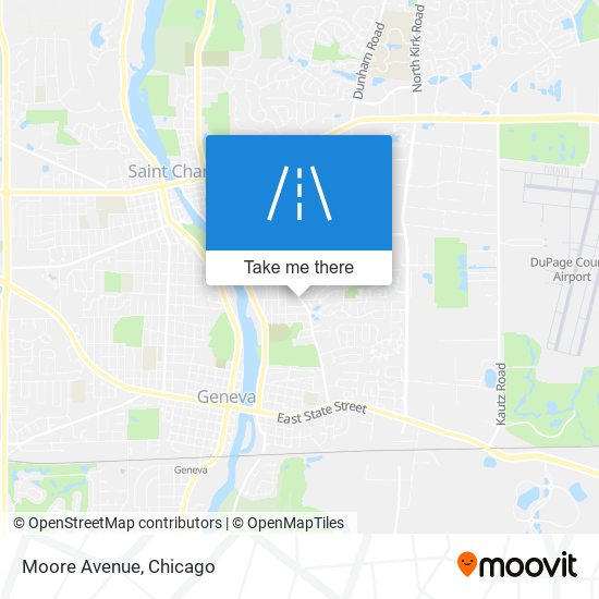 Moore Avenue map