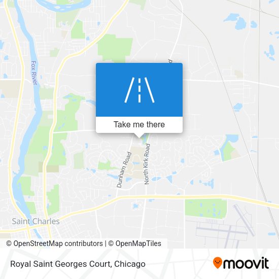 Royal Saint Georges Court map