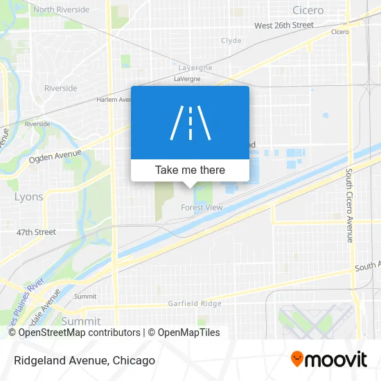 Ridgeland Avenue map