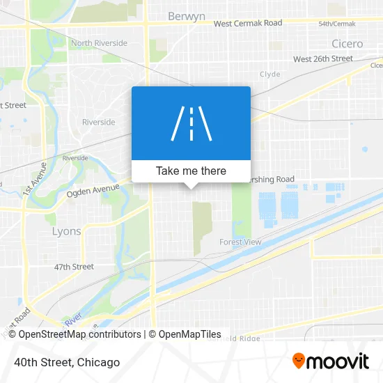 40th Street map