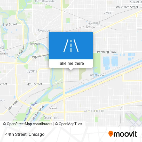44th Street map