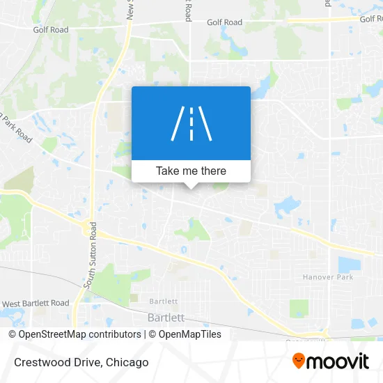 Crestwood Drive map