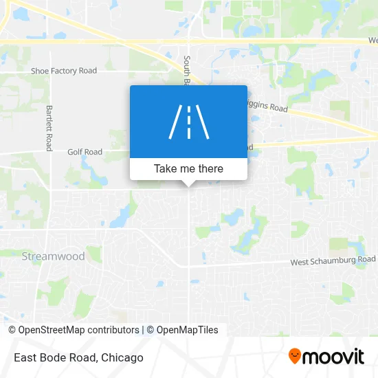 East Bode Road map