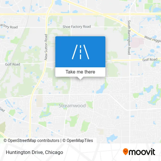 Huntington Drive map