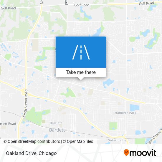 Oakland Drive map