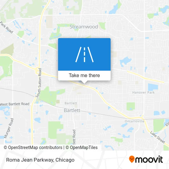 Roma Jean Parkway map